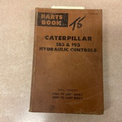 CAT Caterpillar 183 193 PARTS BOOK MANUAL HYDRAULIC CONTROLS D8H D9G sn 27H 28H