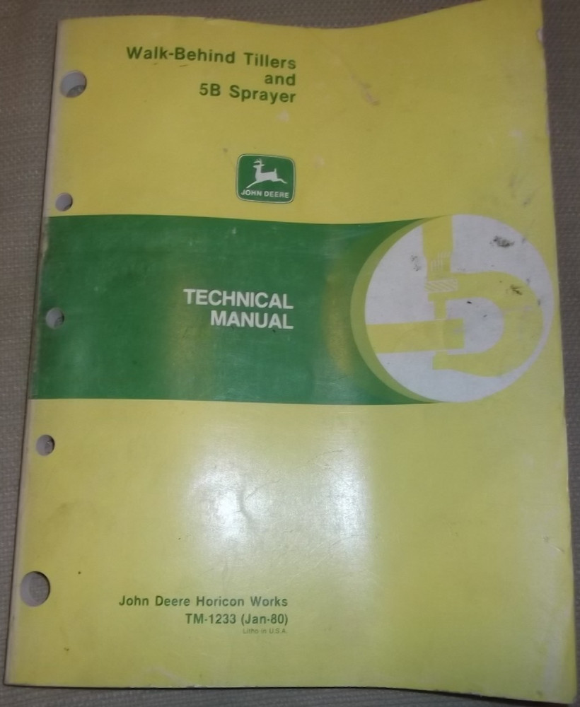 JOHN DEERE 216 324 524 624 TILLER TECHNICAL SERVICE SHOP REPAIR MANUAL BOOK