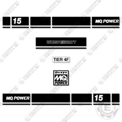 Fits MQ Power 15 Decal Kit Whisperwatt Generator – 7 YEAR OUTDOOR 3M VINYL!
