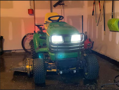 Pair High/Low Beam Bright 6000K LED Bulbs for JD Deere 1023E, 1025R,1026R, 2025R