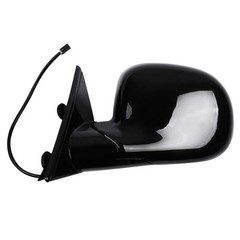 Pair Black Smooth Glass Side Mirrors 1994-1997 Chevy S10 Manual Fold Non-Heated