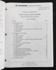 INTERNATIONAL NAVISTAR 9200 9300 9400 Semi Truck Tractor Service Manuals