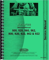 Belarus 505 525 532 560 562 800 802 820 822 902 922 5260 Tractor Service Manual