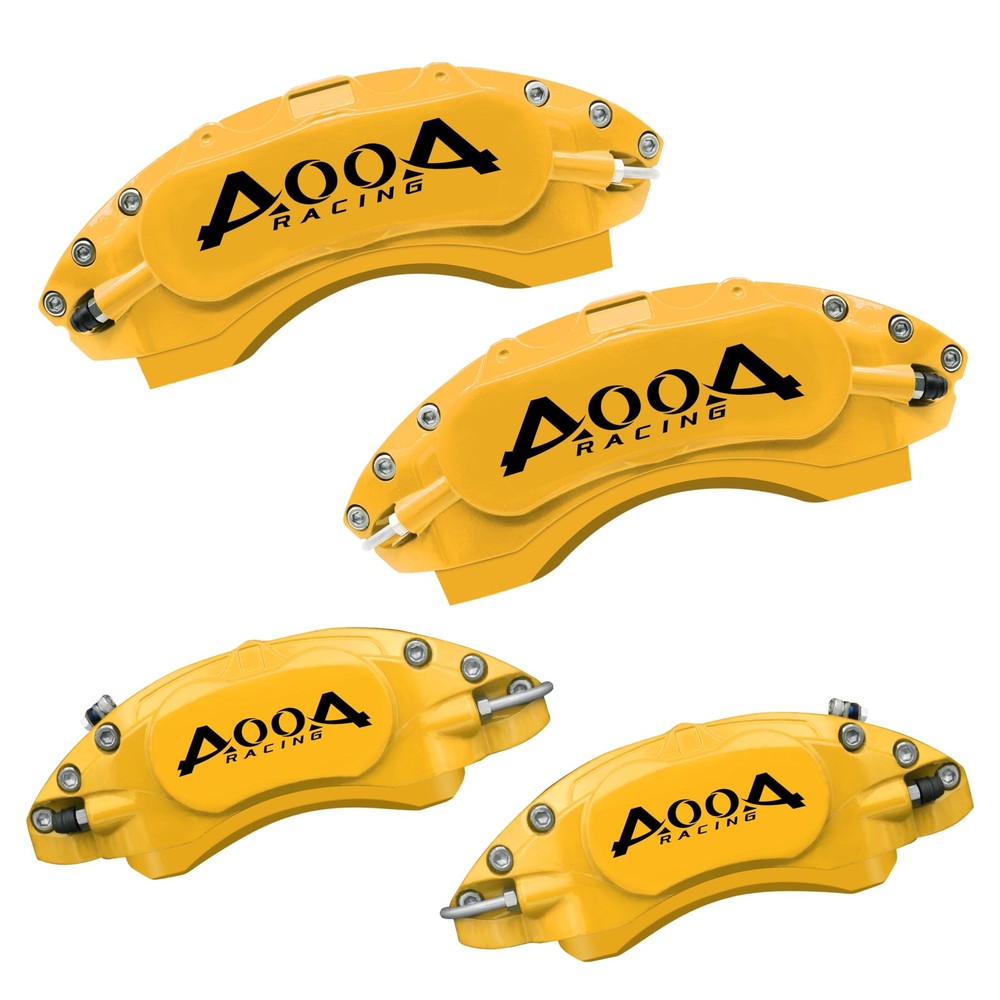 Yellow Black Caliper Covers Set/4 Chevrolet Camaro 1LS 1LT 2LT 3LT 2021-2024