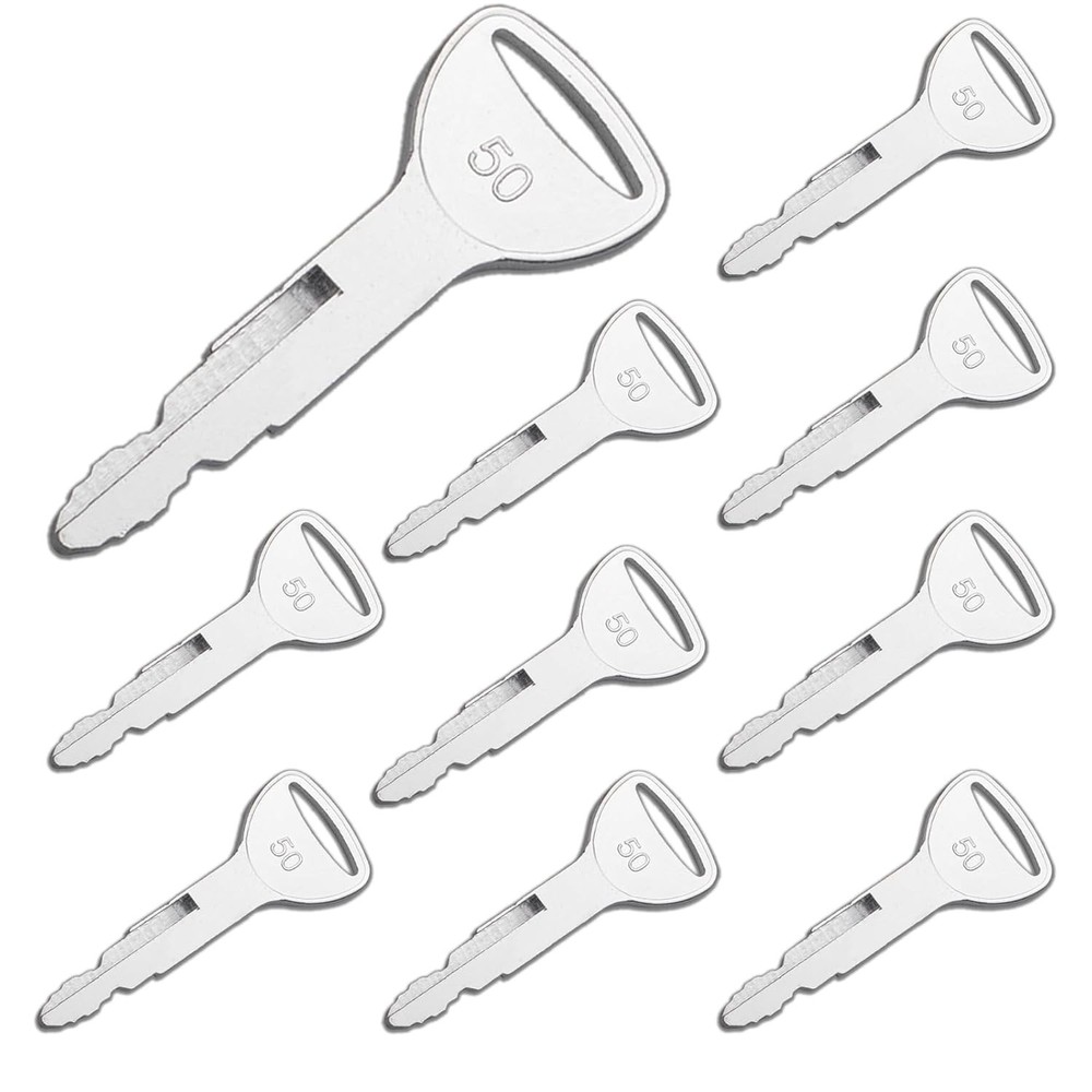 10Pcs Heavy Ignition Keys 57591-23330-71 575912333071 A62597 Toyota Forklift Key