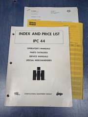 Vintage 1985 International IPC 44 Index & Price List Manuals CASE IH Tenneco