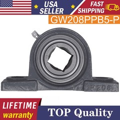 GW208PPB5-P 1-1/8″ Square Disc Harrow Pillow Block Bearing Tufline FAST SHIPPING