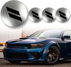 4pcs 63mm 2.5 inches Slash Wheel Center Cap Covers Fit for Dodge Charger