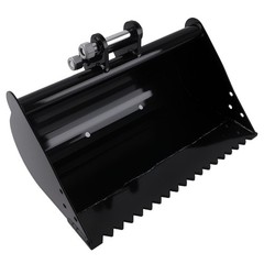 600mm Plain Bucket Heavy Equipment for Mini Excavator 25mm Pin Diameter