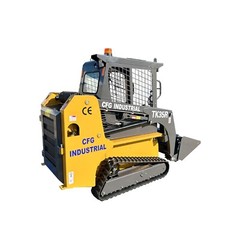 CFG 1.5 Ton Mini Compact Crawler Track Skid Steer Loader EPA Gas Engine Vertical