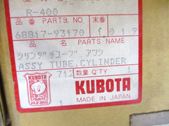 68817-93170 GENUINE OEM KUBOTA HYDRAULIC CYLINDER TUBE R400 R420 R520 R410 R510