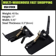 Weld-On Skid Steer Quick Attach Bucket Conversion Adapter Latch Plates Universal