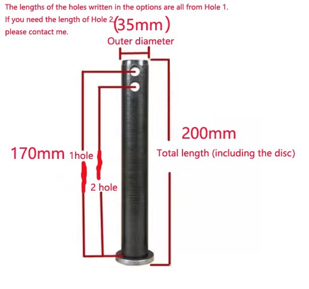 1x Z·HOM Excavator Bucket Pins 35mm Dia. Full Range Hardened for Wear Resistance