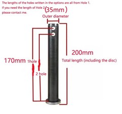 1x Z·HOM Excavator Bucket Pins 35mm Dia. Full Range Hardened for Wear Resistance