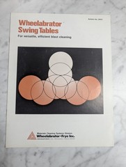 WHEELABRATOR SWING TABLES SALES BROCHURE LITERATURE CATALOG 249-D
