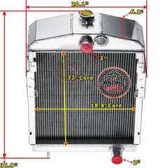 351798R92 Radiator Fits Farmall international M MD MDV MV SUPER M SUPE