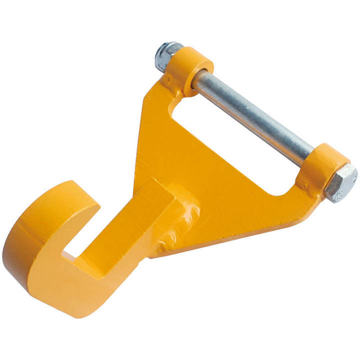 4″ Container Roll Off Hook Pained Yellow Over Zinc Plated