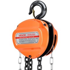 Hand Chain Hoist,1 Ton 2200 lbs Capacity,Manual Chain Block w/Upgrade G80 Galvan