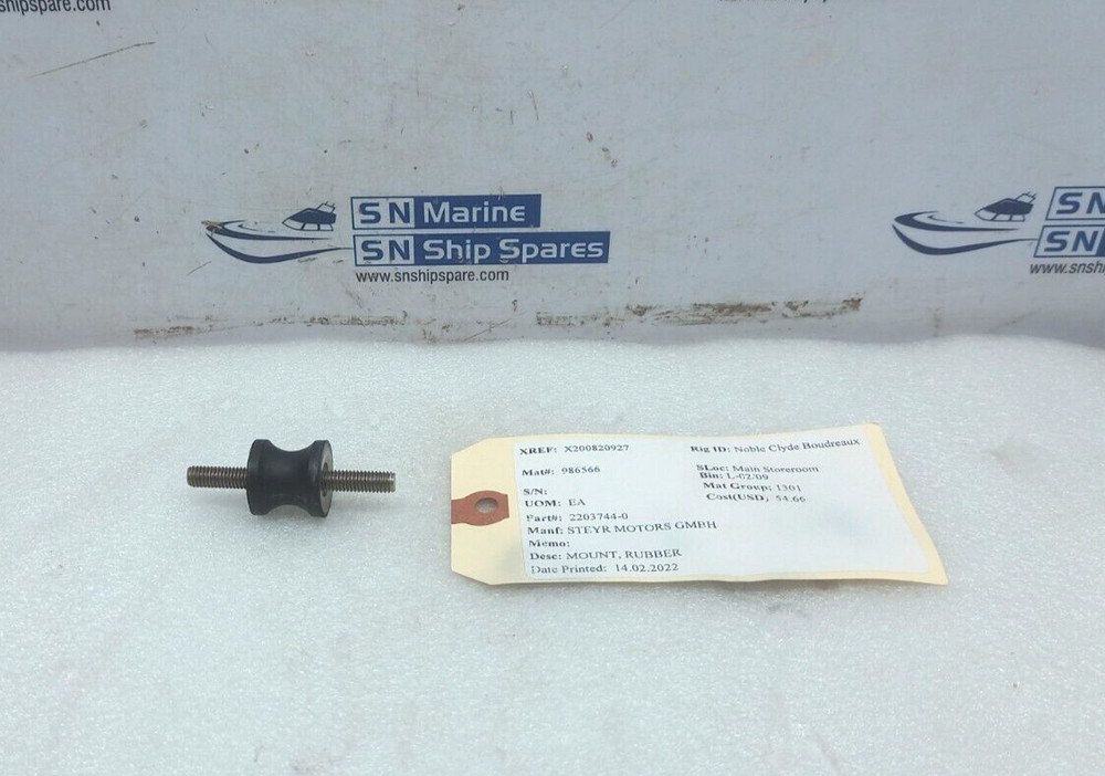 Steyr Motors 2203744-0 Rubber Mount 5PCs In Lot