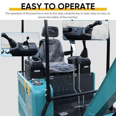 1.8 Ton Mini Excavator 4000lbs Kubota Diesel EPA Tracked Pilot Digger FREE SHIP