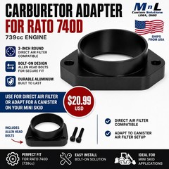 Rato 739cc Engine Air Filter Adapter To 3″