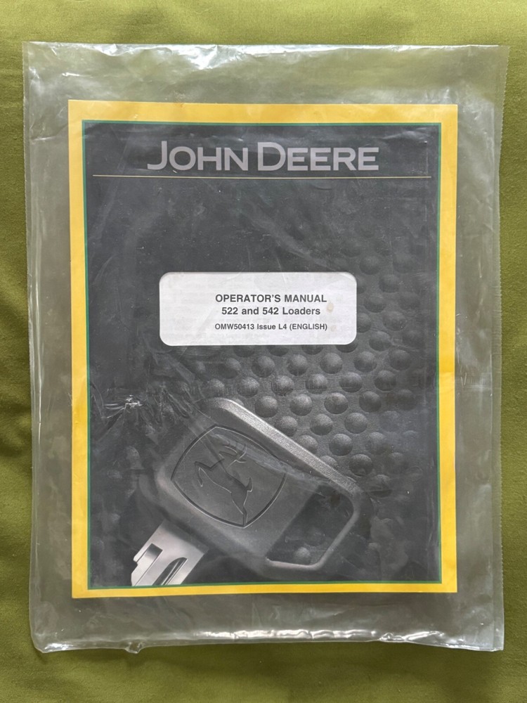 NEW John Deere 522 and 542 Loaders Operator’s Manual OMW50413 Issue L4 (English)