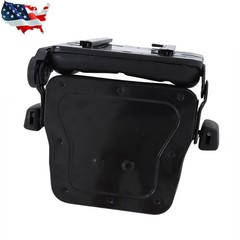 Adjustable Backrest Lawn Mower Tractor Seat Forklift Excavator Seat w/ Armrests