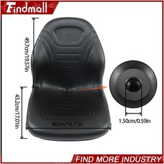 Findmall Skid Steer Black Bucket Seat For John Deere 240 250 315 328D 332 7775