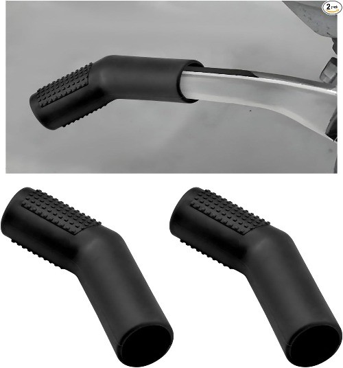 2PCS Motorcycle Rubber Gear Shift Lever Shoe Protector, Universal Color: Black