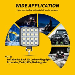 4X LED WORK LIGHTS fit Caterpillar Skid Steers Excavator Forklift Loader Light