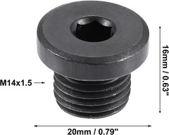 4 Pcs M14x1.5 Steel Engine Oil Drain Plug Screw