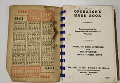 Vintage 1943 General Motors Operator’s Handbook Series 71 Diesel Units Book