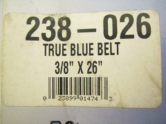Stens 238-026 Power Equipment Accessory Drive Belt – 3/8″ X 26″ LAWN MOWER BELT