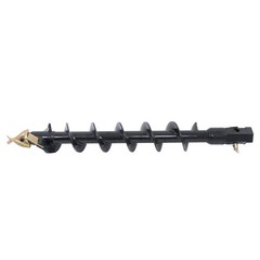 Auger Bit 6″ Diameter 48″ Length 2″ Hex Auger for Bobcat Machines With gloves