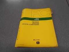 John Deere 404 Power Unit Parts Catalog. Stapled Paperback. PC-1151. Used, OEM!
