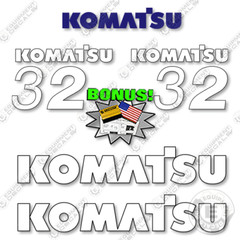 Fits Komatsu FG32HST-16 Decal Kit Forklift Decals – 7 YEAR OUTDOOR 3M VINYL!