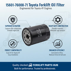 15601-76008-71 Toyota Forklift Replacement Oil Filter