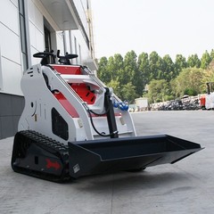 Mini Skid Steer Track Loader B&S Gas Engine with 2 Attachments USA Stock