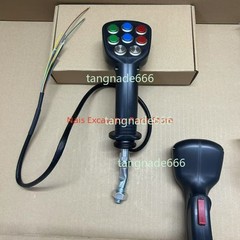 Excavator Agricultural Harvester Electric Control 9 Button Joystick Handle Glue