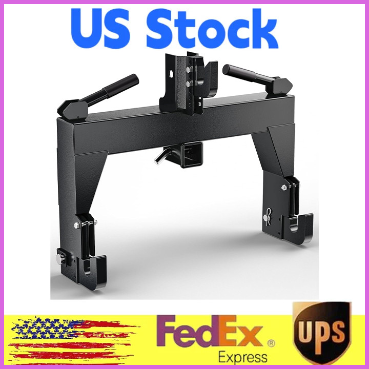 Quick Hitch for Tractors for Cat 1 & 2,3-Point Hitch Attachment W/2 Receivers