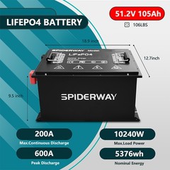 48V(51.2V) 105Ah LiFePO4 Lithium Battery for Genie GS3369 GS3268 Scissor Lift
