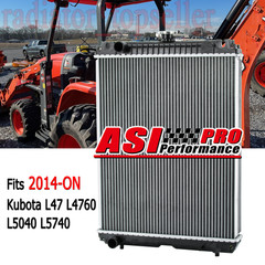3 Row Aluminum Radiator Fits 2014-on Kubota L47 L4760 L5040 L5740 L5460 L5060