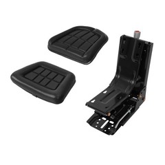 Black Universal Tractor Suspension Seat For Massey Ferguson Ford / New Holland