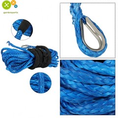 For UTV ATV w/Sheath 5/16″x50′ 12000LBS Synthetic Winch Rope Line Recovery Cable