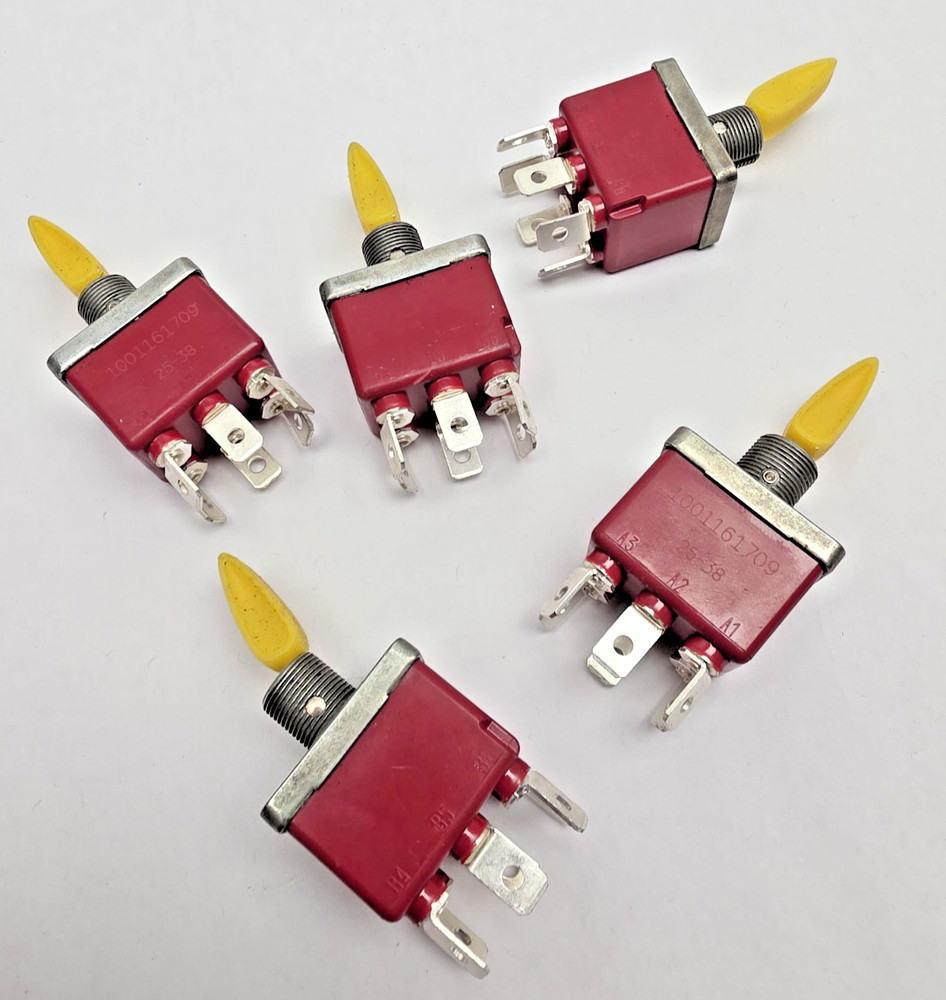 1001161709 JLG Toggle Switch DPDT ON-OFF-ON 3 Position Lot of 5 New