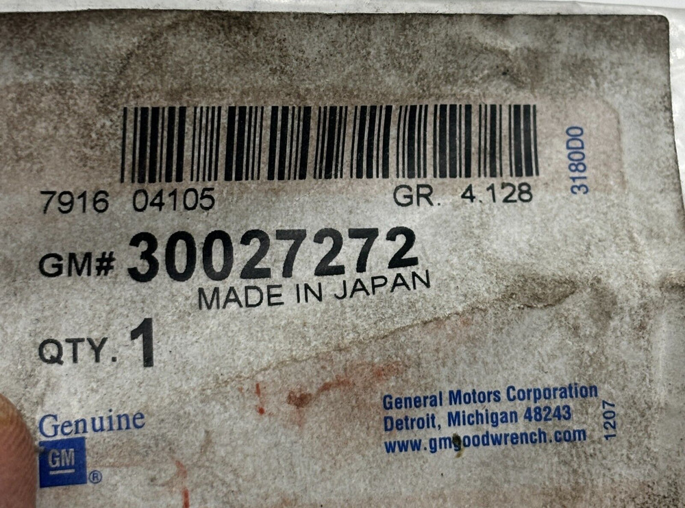 GENUINE GM 30027272 Seal, O-Ring, Gasket, Oil Pipe General Motors 🔔