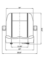 Trac Seats Seat for John Deere New Holland Simplicity Snapper Pro Toro Mower