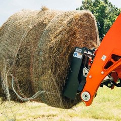 Titan Attachments HD Skid Steer Hay Frame Attachment, Three 39″ Hay Spears