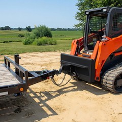 Mini Skid Steer Attachment Plate w/2″ Receiver for Ramrod Toro Dingo Ditch Witch