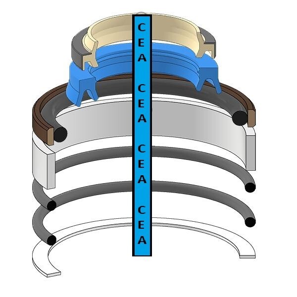 101-63-02040K Tilt Cylinder Seal Kit Fits Komatsu D20 D21-7